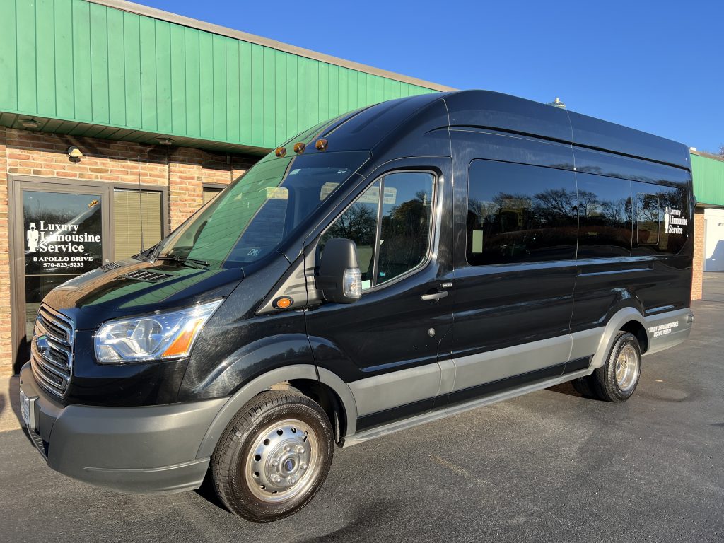 Ford Transit shuttle van - Luxury Limousine Service fleet